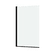 AURLANE - Pare baignoire Rabattable 70x120cm - Profilé Noir Mat - Verre Trempé 4mm - ELEMENTARY - vignette