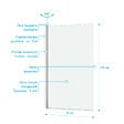 AURLANE - Pare baignoire Rabattable 70x120cm - Profilé Chromé - Verre Trempé 4mm - ELEMENTARY - vignette