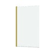 AURLANE - Pare baignoire Rabattable 70x120cm - Profilé finition Or Doré Brossé - Verre Trempé 4mm - ELEMENTARY - vignette