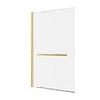 AURLANE - Pare baignoire Pivotant avec Porte-Serviette 85x150cm - Or Doré Brossé - Verre 6mm - TSHAPE GOLDY - vignette