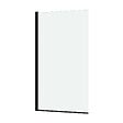 AURLANE - Pare baignoire Rabattable 70x130cm - Profilé Noir Mat - Verre Trempé 4mm - ELEMENTARY - vignette