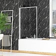 AURLANE - Pare baignoire rabattable 75x130cm - Finition Blanc - WHITE CONTOURING SCREEN - vignette