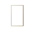 AURLANE - Pare baignoire Rabattable 80x140 cm - Cadre Aluminium Décor Bois - Verre Trempé Ondulé 4 mm - vignette