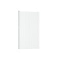 AURLANE - Pare baignoire Rabattable 80x140cm - Profilé Blanc - Verre Trempé Ondulé 5mm - WAVY - vignette