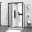 AURLANE - Cabine de douche 115x90x210 cm avec receveur + bonde 90mm + Grille linéaire - FACTORY 2 - vignette