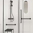 AURLANE - Cabine de douche Sécurisée et Accessible à Tous 160x85x220cm - Mitigeur Thermostatique - vignette