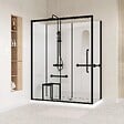 AURLANE - Cabine de douche Sécurisée et Accessible à Tous 160x85x220cm - Mitigeur Thermostatique - vignette