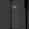 AURLANE - Cabine de douche Hydromassante 140x85x218 cm - Porte coulissante - Fonds & Profilés Noir Mat - vignette