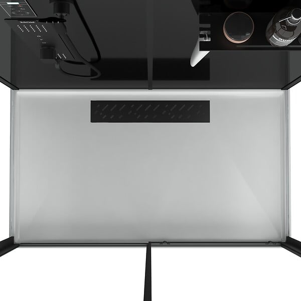 AURLANE - Cabine de douche Hydromassante 140x85x218 cm - Porte coulissante - Fonds & Profilés Noir Mat - large