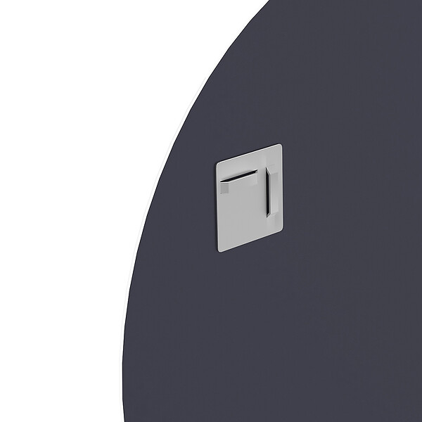 AURLANE - Miroir salle de bain ROND - Diamètre 70cm - GO - large