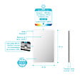 AURLANE - Miroir salle de bain avec eclairage LED - 40x60cm - GO LED - vignette