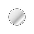 AURLANE - Miroir salle de bain ROND avec éclairage LED et contour noir - Diam 70cm - vignette