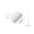 AURLANE - Miroir salle de bain ROND - Diamètre 50cm - GO - vignette