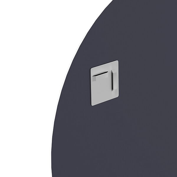 AURLANE - Miroir salle de bain ROND - Diamètre 50cm - GO - large