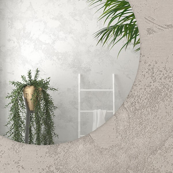 AURLANE - Miroir salle de bain ROND - Diamètre 60cm - GO - large