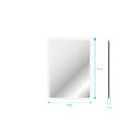 AURLANE - Miroir salle de bain avec eclairage LED - 50x70cm - GO LED - vignette