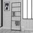 GALEDO - Porte serviettes en métal Noir Mat 60x176cm - Type Atelier - FACTO DARK 2 - vignette