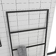 GALEDO - Porte serviettes en métal Noir Mat 60x176cm - Type Atelier - FACTO DARK 2 - vignette