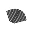 AURLANE - Caillebotis en Bois Composite Gris pour Cabine 1/4 de cercle - Dimensions 80,4 x 80,4 cm - vignette