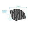AURLANE - Caillebotis en Bois Composite Gris pour Cabine 1/4 de cercle - Dimensions 80,4 x 80,4 cm - vignette