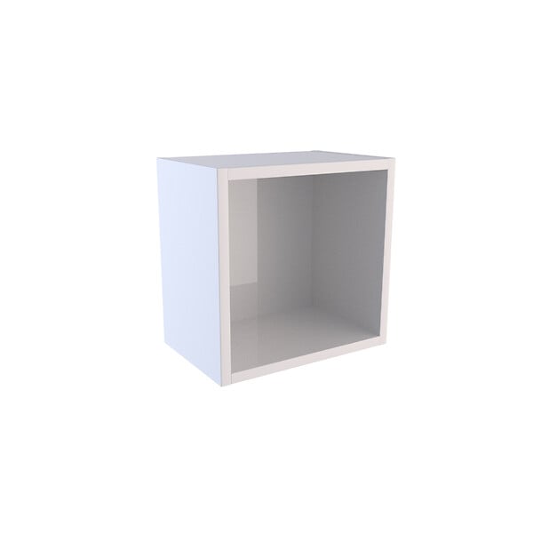 AURLANE - Etagère murale 30x30x20cm carrée blanche de rangement 1 emplacement - PERSONALYZ CUBE - large