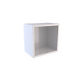 AURLANE - Etagère murale 30x30x20cm carrée blanche de rangement 1 emplacement - PERSONALYZ CUBE - vignette