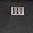 AURLANE - Receveur de douche Noir Effet Pierre 80x120 cm et Grille décor Linéaire en Inox - vignette