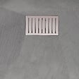 AURLANE - Receveur de douche Gris Effet Pierre 90x120 cm et Grille décor Linéaire en Inox - vignette