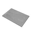 AURLANE - Receveur de douche Gris Effet Pierre 90x140 cm et Grille décor Perforée en Inox - vignette