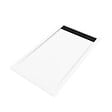 AURLANE - Receveur en acrylique Blanc 80x140x5 cm + Grilles Linéaires Chrome et Noire - WHITENESS II - vignette