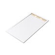 AURLANE - Receveur en acrylique Blanc Effet Pierre 80x140x5 cm + Grilles Linéaires Chrome et Or Brossé - MOON - vignette