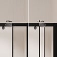 AURLANE - Porte de douche coulissante Noir 120x185cm - Extensible de 112.5 à 126.5 cm - BLACK SLIDE 120 - vignette