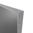AURLANE - LOT de 2 Panneaux Muraux Aluminium GRIS 90+120x210 cm avec Profilés ANODISE BRILLANT - WALL'IT - vignette