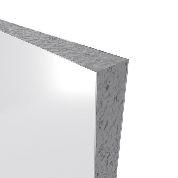 AURLANE - LOT de 2 Panneaux Muraux Aluminium BLANC 90+120x210 cm avec Profilés NOIR MAT - WALL'IT - large