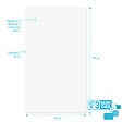 AURLANE - LOT de 3 Panneaux Muraux pour salle de bains en Aluminium Blanc - 120x210cm - WALL'IT - vignette