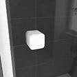 AURLANE - Porte de douche coulissante blanc 120x185cm - extensible - WHITY slide 120 - vignette