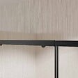 AURLANE - Porte de douche Coulissante Noir 100x185cm - Extensible de 98.5 à 112.5cm - BLACK SLIDE 100 - vignette