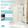AURLANE - Panneau Mural Pierre Finition Artic Green 90 x 210 cm - STONE'IT ARTIC GREEN - vignette