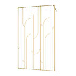 AURLANE - Paroi de douche à l'italienne 120x195cm Sérigraphie Art Déco Arrondie - Or Brossé - GATSBY - vignette