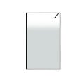 AURLANE - Paroi de douche 120x200cm - Verre degrade blanc effet brume - Encadrement noir mat - NEPHELIE - vignette