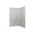 AURLANE - Pack 2 Panneaux Muraux Pierre Artic Storm 120+90x210 cm + Profilés Or Brossé - vignette