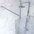 AURLANE - Paroi de douche a l'italienne - 90x200cm VERRE TRANSPARENT 6mm + Barre de fixation recoupable - vignette