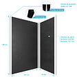 AURLANE - Pack de 2 Panneaux Muraux Pierre Ardoise 90+120x210 cm avec Profilés NOIR MAT - STONE'IT - vignette