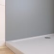 AURLANE - Pack 2 Panneaux Muraux en Aluminium Silver 120+90x210 cm + Profilés Chrome - vignette