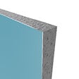 AURLANE - Pack de 2 Panneaux Muraux Aluminium BLEU 90+120x210 cm avec Profilés ANODISE BRILLANT - WALL'IT - vignette