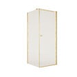 AURLANE - Porte de Douche Pivotante 70x195cm et Retour 90cm - Verre 8mm Anticalcaire - Profil Or Brosse - vignette