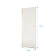 AURLANE - Porte de Douche Pivotante 90x195cm - Verre Trempe 8mm Anticalcaire - Alu Or Brosse - GOLD ELEMENTARY - vignette