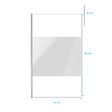 AURLANE - Paroi de Douche 120x200cm Dépolie - Profilé + Barre Plafond Finition Chrome - FREEDOM 2 FROSTED - vignette