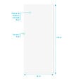 AURLANE - Panneau Mural Finition Aluminium Blanc 80 x 210 cm - WALL'IT BLANC - vignette