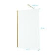 AURLANE - Paroi de Douche 120x200cm Verre Transparent - Barre de Fixation Extensible et Profil Or Brossé - vignette